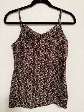 Ann Taylor Factory Leopard Print Cami in Brown and Black SizeXS